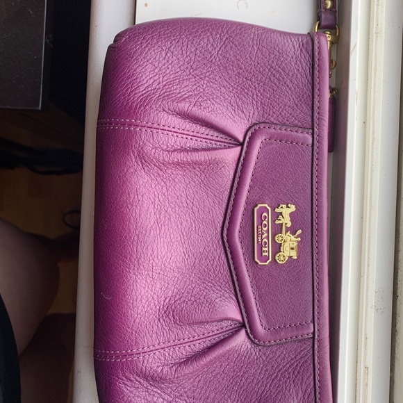 purple Coach Wristlet - Picture 4 of 5